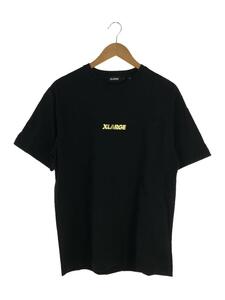 X-LARGE◆センターロゴTシャツ/L/コットン/BLK/無地/101212011002
