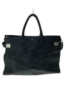 PELLE MORBIDA* Boston bag / leather /NVY/pmo-mb068a