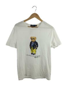 POLO RALPH LAUREN◆Tシャツ/L/コットン/WHT/無地/ポロベア