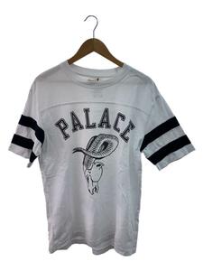 PALACE◆GOAT FOOTBALL JERSEY/フットボールTシャツ/M/コットン/WHT