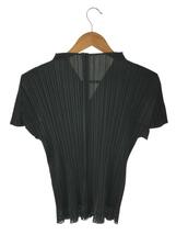 PLEATS PLEASE ISSEY MIYAKE◆半袖カットソー/3/ポリエステル/BLK/PP53-JK622_画像2