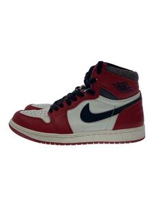 NIKE◆AIR JORDAN 1 RETRO HIGH OG_エアジョーダン 1 レトロ ハイ OG/25.5cm/レッド