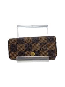 LOUIS VUITTON◆ミュルティクレ4_ダミエ・エベヌ_BRW/-/BRW/総柄/メンズ