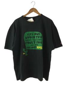 STUSSY◆Tシャツ/XL/コットン/BLK/博多チャプト5周年