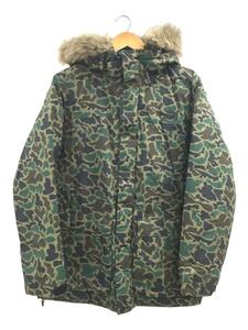 THE NORTH FACE◆SNOOP DOWN JACKET_スヌープダウンジャケット/L/ナイロン/グリーン/カモフラ/ND18992