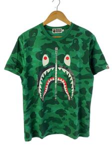 A BATHING APE◆Tシャツ/M/コットン/GRN/カモフラ/001CSI301022M