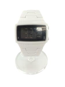 VESTAL◆Dolby Plastic Polished White Watch/クォーツ腕時計/デジタル/BLK/WH