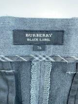 BURBERRY BLACK LABEL◆ジップアップ/ボトム/76/コットン/GRY/D1R02-604-07_画像4