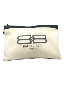 BALENCIAGA◆クラッチバッグ/キャンバス/IVO/695538 9260