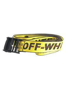 OFF-WHITE◆industrial belt/ベルト/-/YLW/総柄/メンズ/インダストリアルベルト