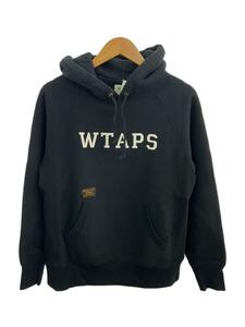 WTAPS◆パーカー/S/コットン/BLK/プリント/162ATDT-CSM08