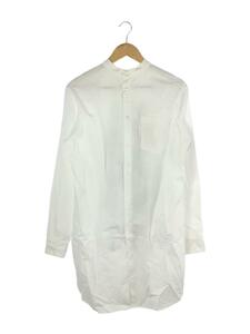 COMME des GARCONS HOMME PLUS◆18SS/ロングシャツ/転写プリント長袖シャツ/M/コットン/WHT/プリント/PA-B012