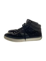 JIMMY CHOO◆ハイカットスニーカー/45/BLK/レザー_画像1