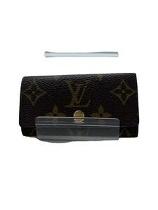 LOUIS VUITTON◆ミュルティクレ4_モノグラム・キャンバス_BRW/PVC/BRW/ブラウン/ブラウン/レディース