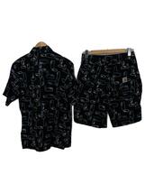 Carhartt◆セットアップ/M/コットン/BLK/総柄/S/S Sumor Shirt/short_画像2