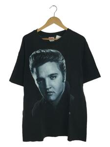 Hanes◆Elvis Presley/94年製/Tシャツ/XL/コットン/BLK/プリント