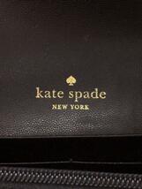 kate spade new york◆ウォレットショルダー/長財布/-/ブラック/無地/レディース_画像3