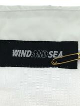 WIND AND SEA◆ロゴコーチジャケット/S/ナイロン/WHT/無地/WDS-NJL-01_画像3