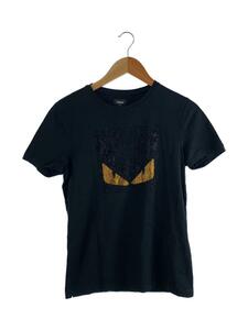 FENDI◆Tシャツ/44/コットン/BLK/FY0626 1Z2