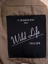 WILD LIFE TAILOR Adam et ROPE◆テーラードジャケット/M/コットン/BEG/無地_画像3