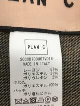 PLAN C◆PADDED SCARF/中綿入りマフラー・スカーフ/レーヨン/ブラウン/レディース_画像3