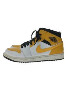 NIKE◆AIR JORDAN 1 MID_エア ジョーダン 1 ミッド/27.5cm/YLW/PVC