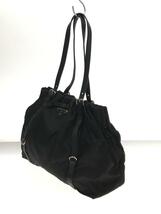 PRADA◆トートバッグ/ナイロン/BLK/無地/BR3919_画像2