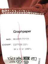 Graphpaper◆COMPACT TERRY ROLL UP SLEEVE/スウェット/FREE/コットン/ORN/GU223-70105_画像4