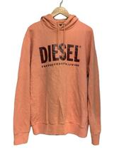 DIESEL◆00SAQJ-S-GIR-HOOD-DIVISION-LOGO-0BAWT/XL/コットン/オレンジ_画像1