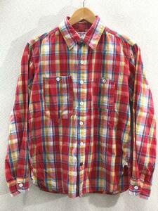 Engineered Garments◆長袖シャツ/S/コットン/RED/チェック