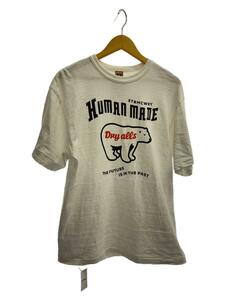 HUMAN MADE◆Tシャツ/L/コットン/WHT/無地/HM26TE007