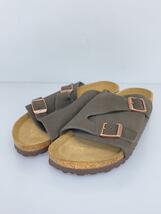 BIRKENSTOCK◆ZURICH/サンダル/38/BRW/スウェード/1009531_画像2