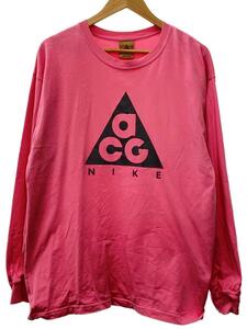 NIKE ACG◆長袖Tシャツ/L/コットン/PNK/BQ7203-662