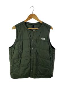 THE NORTH FACE◆MEADOW WARM VEST_メドウウォームベスト/L/ナイロン/KHK