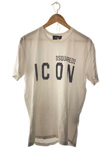 DSQUARED2◆Tシャツ/S/コットン/WHT/S23009ICON