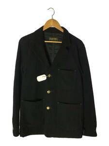 Carters◆WOOL JACKET/GOLD 3 BUTTONS/M/ウール/BLK/ストライプ