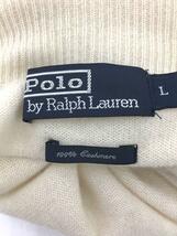 POLO RALPH LAUREN◆セーター(厚手)/L/カシミア/CRM/無地/KR-RL-CW0421_画像3