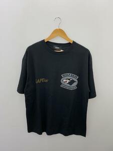 A Elegantes SAPEur◆Tシャツ/L/コットン/BLK/プリント