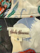 Hale Hawaii◆アロハシャツ/S/-/BLK/総柄_画像3