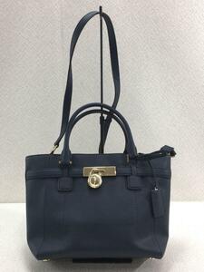 MICHAEL KORS◆ハンドバッグ/PVC/NVY/無地/35F7GHXT2L