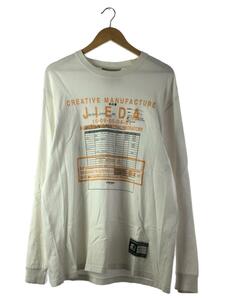 JieDa◆長袖Tシャツ/XL/コットン/WHT