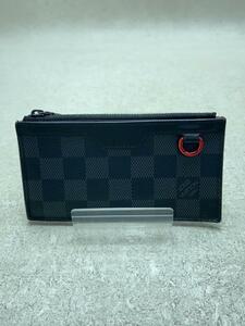 LOUIS VUITTON◆ユーティリティ・コインカードホルダー/PVC/BLK/総柄/メンズ/N60354