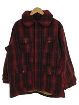 Woolrich◆ジャケット/-/ウール/RED/チェック/50sマッキーノジャケット/オンブレ_画像1