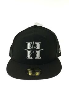 NEW ERA◆キャップ/7 5/8/BLK/メンズ/日本ハムfighters