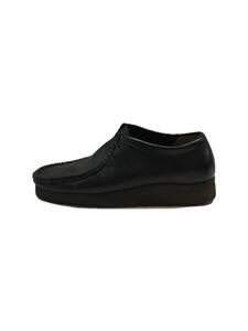 Clarks◆Wallabee Black Leather/ブーツ/26cm/BLK/26103756/シューレース欠品