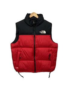 THE NORTH FACE◆ヌプシダウンベスト/L/ポリエステル/RED/NF0A3JQQ