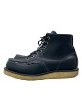 RED WING◆アイリッシュセッター/レースアップブーツ/UK6.5/BLK/レザー/8139_画像1