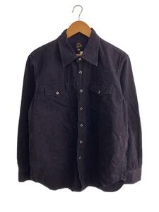 Needles◆長袖シャツ/M/コットン/BLK/総柄/NS168 SHIRT - 8OZ DENIM