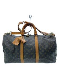 LOUIS VUITTON◆キーポル50_モノグラム・キャンバス_BRW/PVC/BRW