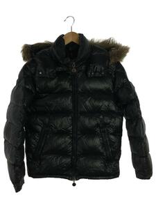 MONCLER◆ダウンジャケット/0/ナイロン/BLK/無地/132-091-40300-10